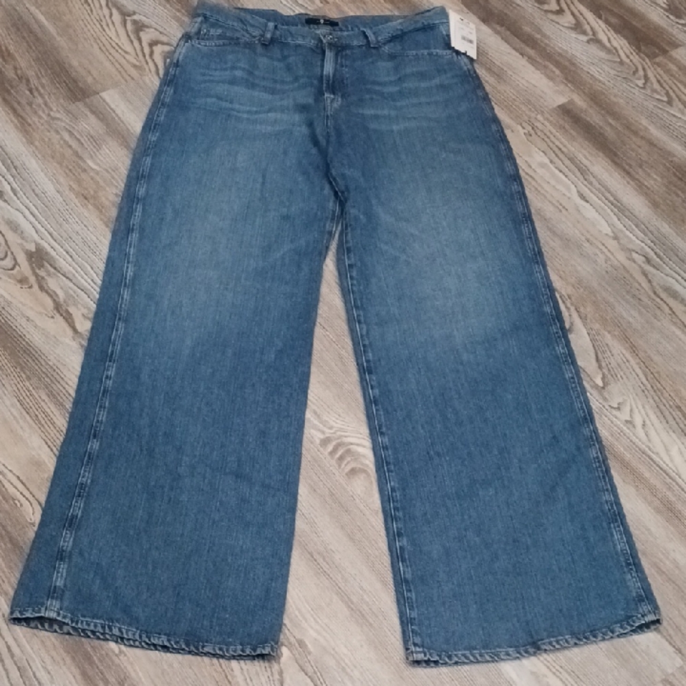 7 For All Menkind Lotta Wide Leg Jeans